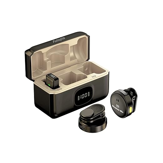 Futopia Wireless Rechargeable Microphone with Charger