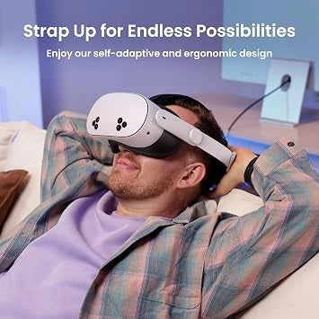 KIWI Design K4 Comfort Head Strap Accessories for Meta Oculus Quest 3 and 3S Lightweight Headband (Open-Box)
