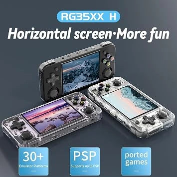 New World RG35XX H Retro Handheld Game Console 3.5 in IPS Screen Built-in 3300mAH Battery 64G TF Card Classic Games Console (Open-Box)