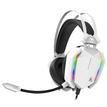 TAG Gamerz Titan RGB Gaming Headphones – 50mm Drivers, Over-Ear, 7-Color RGB, Flexible Mic