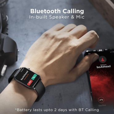Boat Wave Call Smart Watch for Men & Women, Bluetooth Calling, 1.69" (4.2 cm) Display w/ 550 NITS, 150+ Watch Faces, Multi-Sport Modes,HR,SpO2, IP68