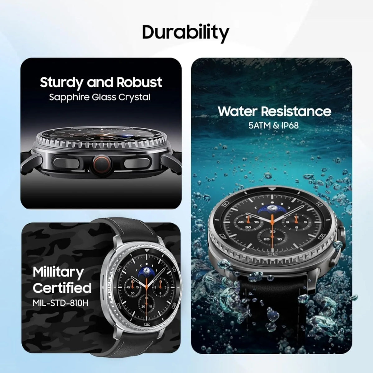 Samsung Galaxy Watch8 Classic 46mm LTE – Black, Sapphire Glass (Open-Box)