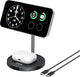 Anker Wireless Charging Stand, MagGo 2-in-1 Stand, Qi2 Certified 15W Wireless Charger, Magsafe Compatible with iPhone 15/15 Pro/Airpods
