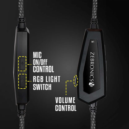 ZEBRONICS Zeb-Blitz USB Gaming Headphone with Dolb