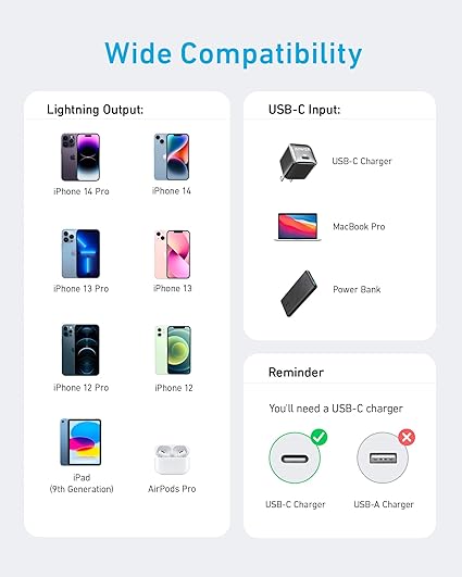 Anker USB-C to Lightning Cable, 541 Cable (Phantom