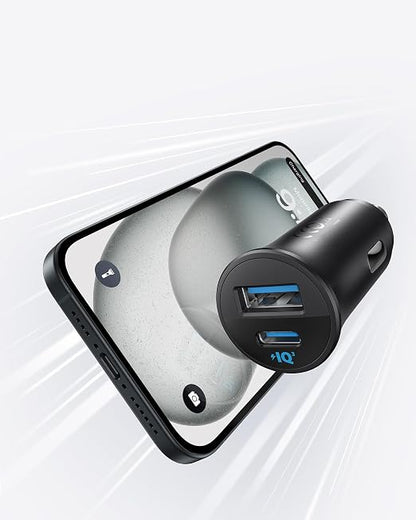 Anker USB-C Car Charger, 30W 2-Port Type-C Car Ada