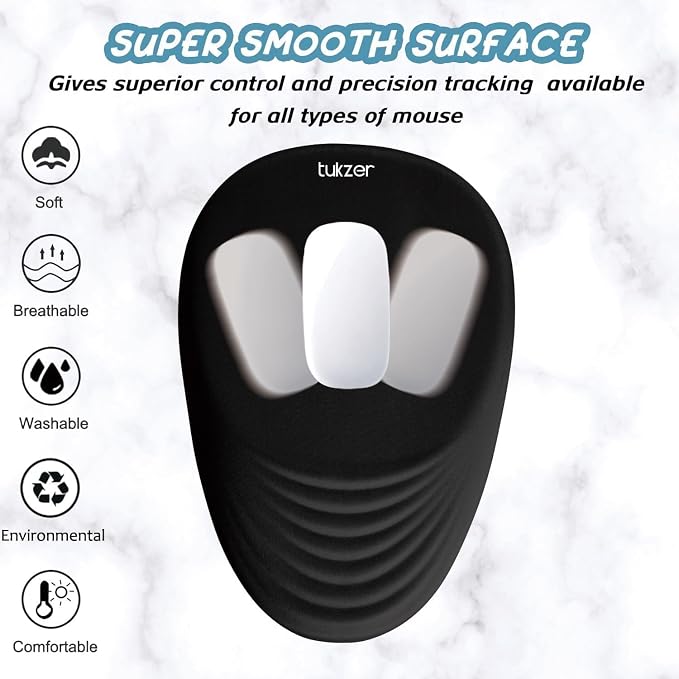 Tukzer Large Ergonomic Mouse Pad Wrist Support wit