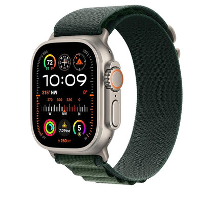 Apple Watch Band - Alpine Loop - 49mm - Dark Green - Small