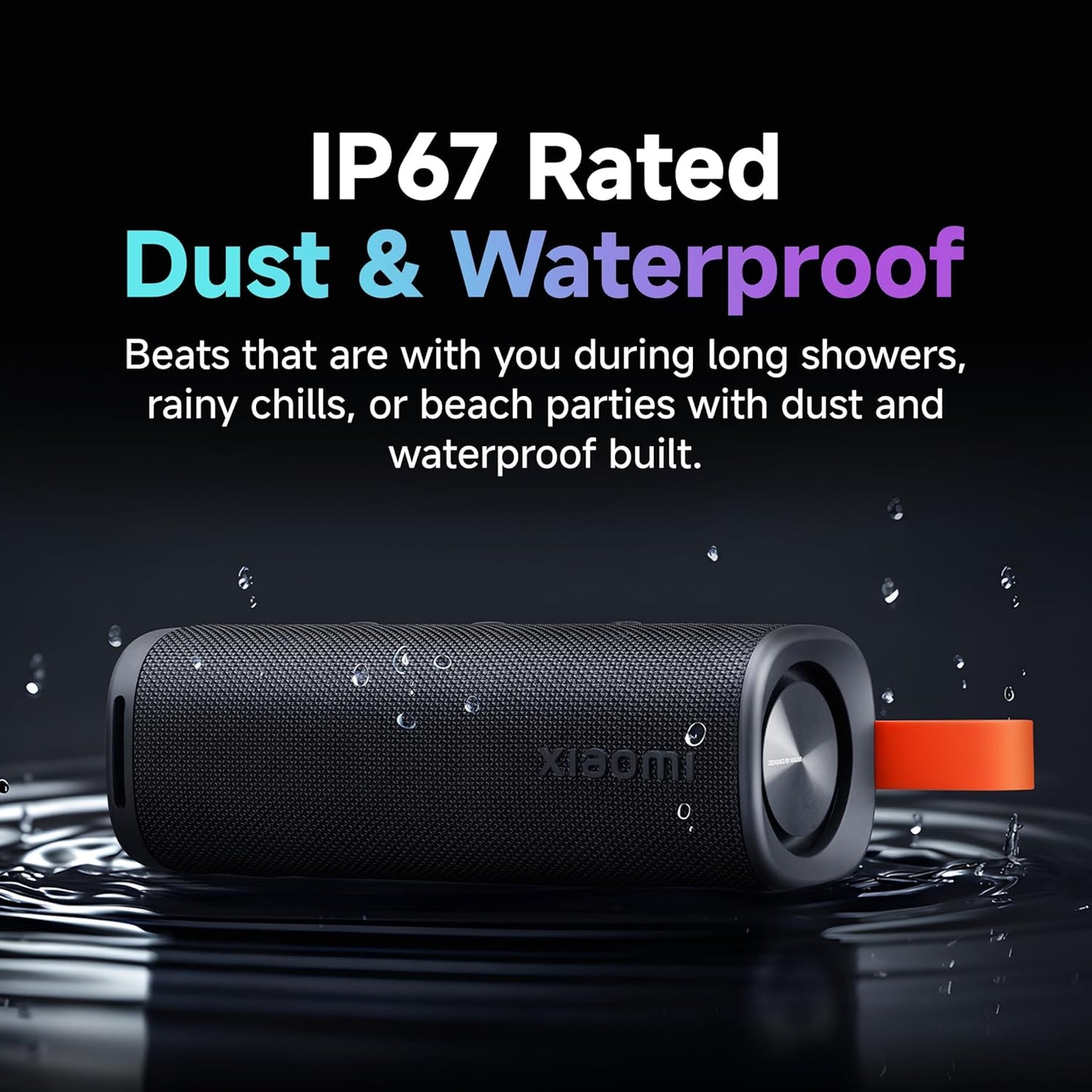 XIAOMI Sound Outdoor Speaker | 30W Hi-Quality Speaker with Mic | Upto 12hrs Playback Time | IP67 Waterproof & Type C | Wireless Stereo Pairing