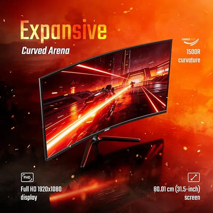 Acer Nitro ED320Q P0 31.5" Curved Gaming Monitor – 144Hz, 1ms & FreeSync (Open-Box)