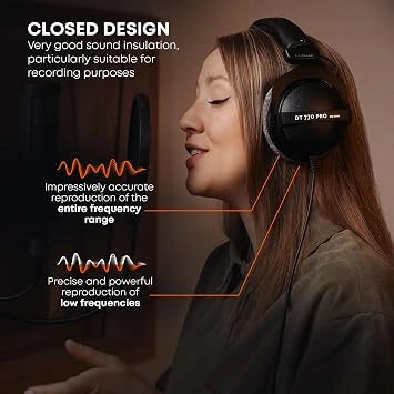 beyerdynamic Dt 770 Pro 250 Ohm Studio Wired Over Ear Headphones (Open-Box)