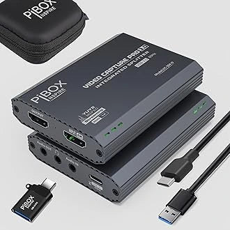 BigPlayer HDMI to USB 2.0 Video Capture Board Game Record Live Streaming Broadcast Local Loop Output (Open-Box)