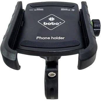 BOBO BM1 Bike Phone Holder Mount – Waterproof with USB 3.0 Charger, Black (Open-Box)