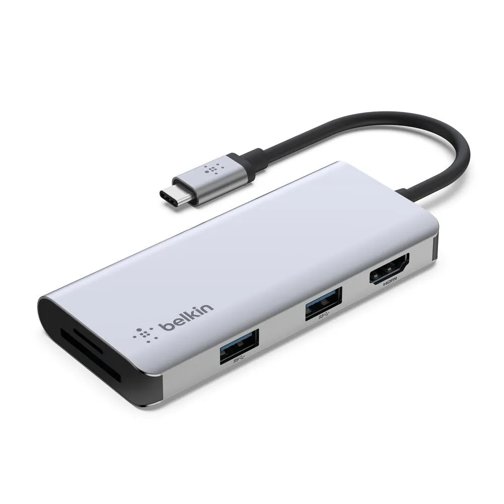 Belkin 5-in-1 USB-C Hub – 4K HDMI, USB-A, SD & microSD