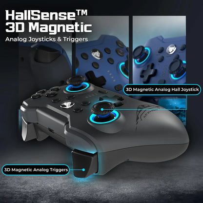 EvoFox Elite X2 Wireless Gaming Controller For PC with 1000Hz Polling Rate, Black (Open-Box)