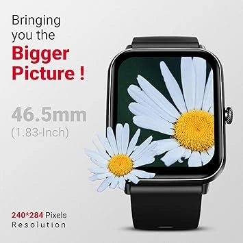 Fire-Boltt Ninja Call Pro Plus Bluetooth Calling Smart Watch, 1.83 HD Display, AI Voice Assistant, 120+ Sports Modes (Open-Box)