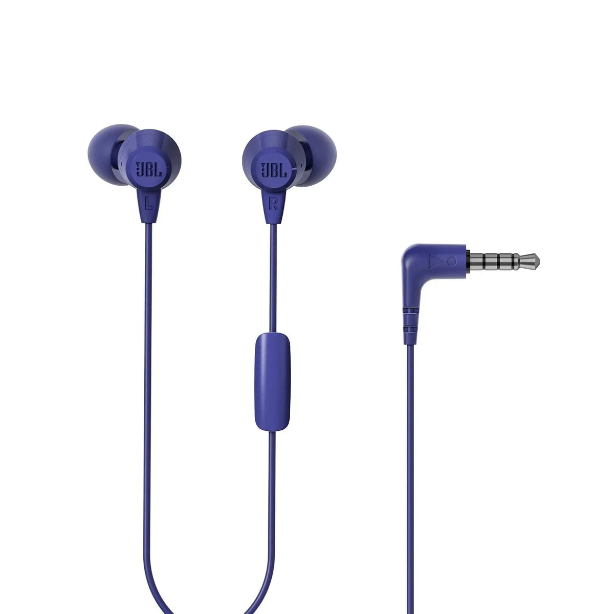 JBL C50HI Wired in Ear Headphones with Mic, One Button Multi-Function Remote, Lightweight and Comfortable fit (Open-Box)