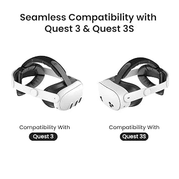 KIWI Design K4 Comfort Head Strap Accessories for Meta Oculus Quest 3 and 3S Lightweight Headband (Open-Box)