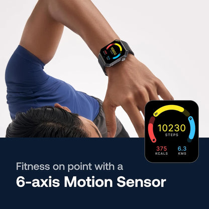 Layers Anarc Smart Watch – 1.85" AMOLED, Bluetooth Calling & IP68