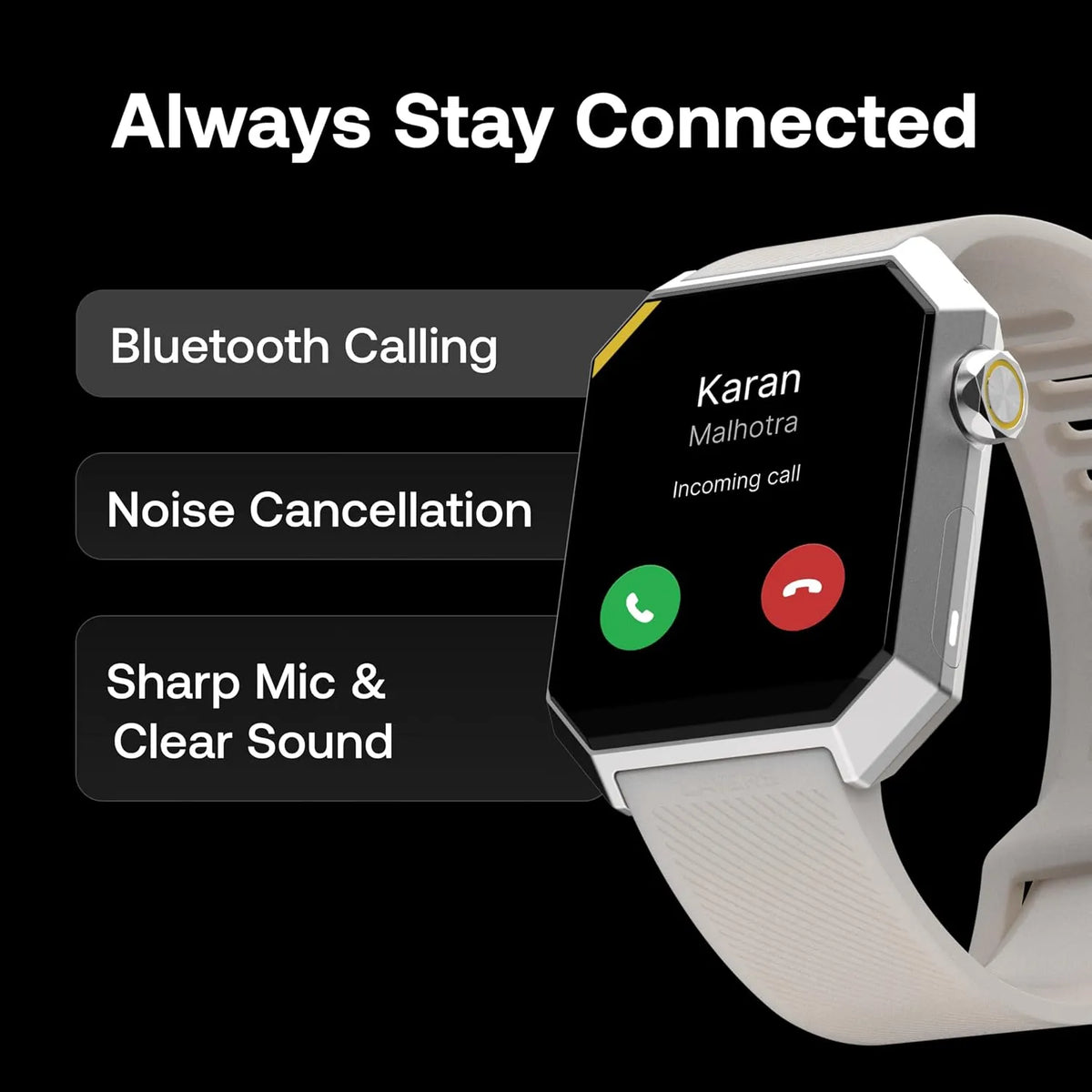 Layers Anarc Smart Watch – 1.85" AMOLED, Bluetooth Calling & IP68