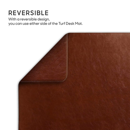 DailyObjects Orb Mouse Pad – Large Vegan Leather, Non-Slip, Tan (Open-Box)