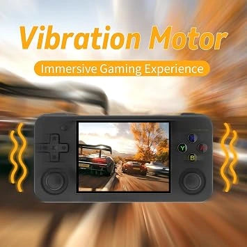New World RG35XX H Retro Handheld Game Console 3.5 in IPS Screen Built-in 3300mAH Battery 64G TF Card Classic Games Console (Open-Box)