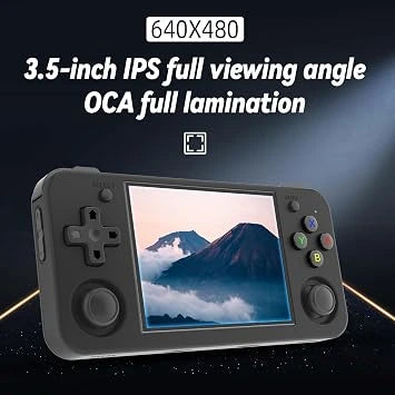 New World RG35XX H Retro Handheld Game Console 3.5 in IPS Screen Built-in 3300mAH Battery 64G TF Card Classic Games Console (Open-Box)
