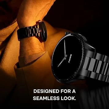 Noise NoiseFit Halo 3 Smart Watch with 1.43 Inch AMOLED Display Elite Black (Open-Box)