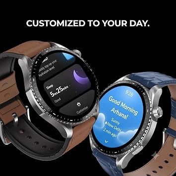 Noise NoiseFit Halo 3 Smart Watch with 1.43 Inch AMOLED Display Elite Black (Open-Box)