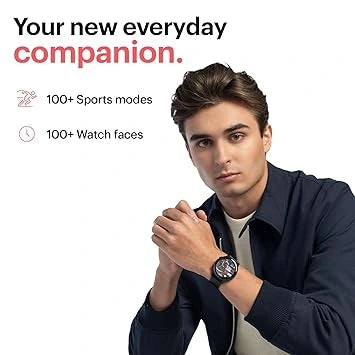 Noise Twist Round dial Smart Watch with Bluetooth Calling, 1.38" TFT Display, up-to 7 Days Battery, 100+ Watch Faces (Open-Box)