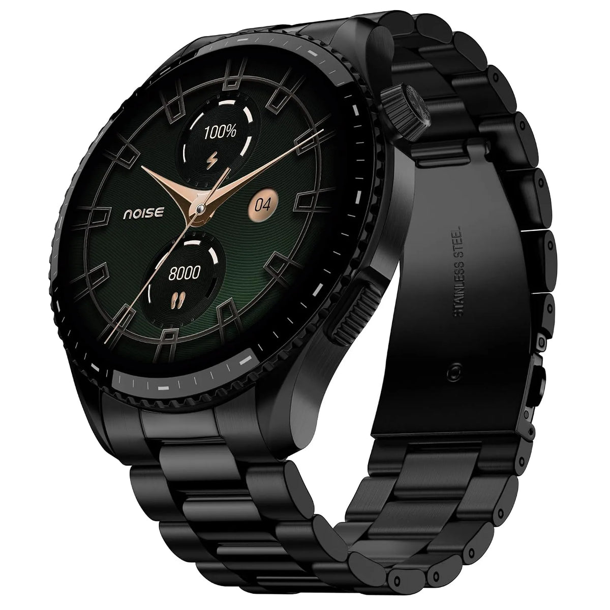 Noise NoiseFit Halo 3 Smart Watch with 1.43 Inch AMOLED Display Elite Black (Open-Box)