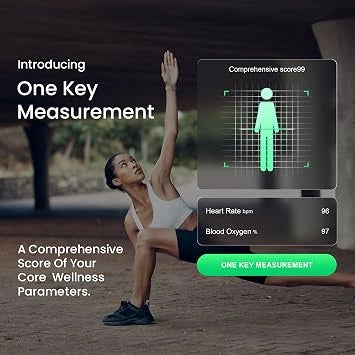 Pebble Newly Launched Qore Fitness Band with 45 Days Battery Life | 100+ Sports Modes | Advanced Health Tracking - Black (Open-Box)