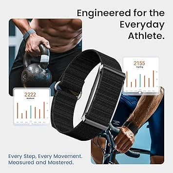 Pebble Newly Launched Qore Fitness Band with 45 Days Battery Life | 100+ Sports Modes | Advanced Health Tracking - Black (Open-Box)