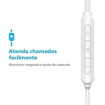 Philips TAE2146WT Wired Earphones – USB-C, 10mm Deep Bass & Mic (Open-Box)