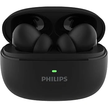 Philips TAT1150BK/94 Wireless Earbuds – ANC, 55H Playtime & 13mm Drivers(Open-Box)