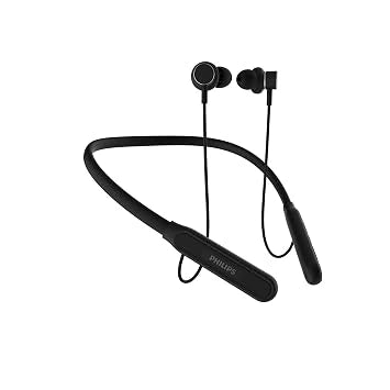 Philips TAN1150BK/94 Wireless Neckband – 60H Playtime, 13mm Bass & ENC (Open-Box)