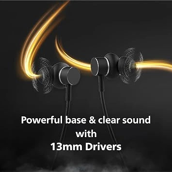 Philips TAN1150BK/94 Wireless Neckband – 60H Playtime, 13mm Bass & ENC (Open-Box)