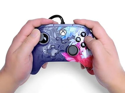 PowerA Advantage Plus Wired Gaming Controller for Xbox Series X/S Xbox One PC Windows 10/11 Night Blossom (Open-Box)