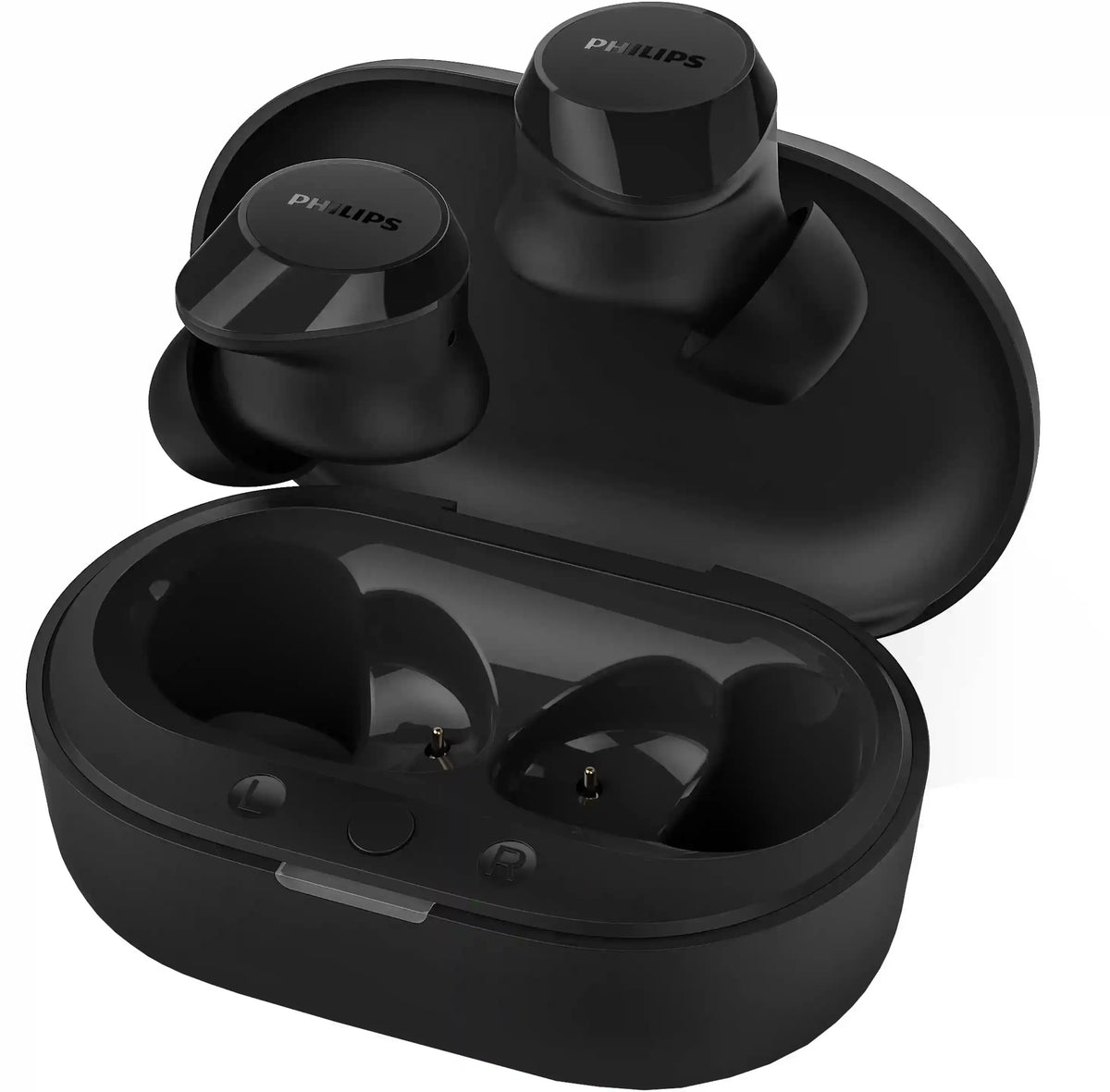 Philips TAT1209BK True Wireless Earbuds with 18H Play Time 10mm Dynamic Drivers ANC and IPX4 Bluetooth Headset (Open-Box)