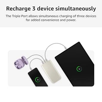 Samsung Galaxy 20000mAh Power Bank, Wired Battery Pack-Gray (Open-Box)