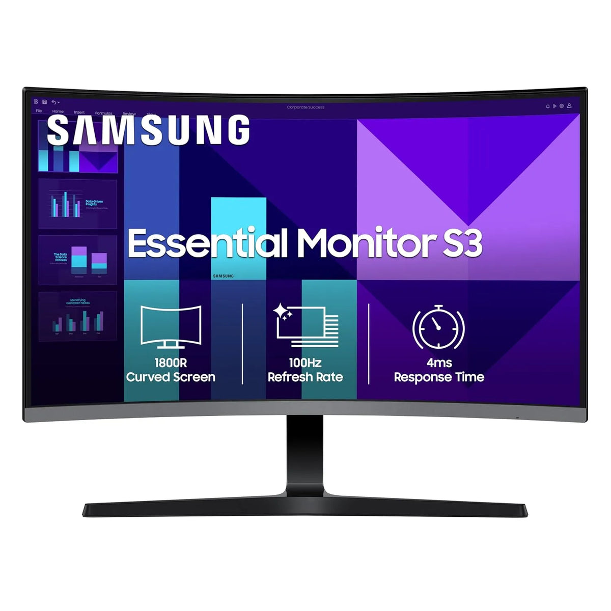 Samsung 32 (80 cm) S3 1500R Curved Monitor FHD 1920 x 1080 100 Hz (Open-Box)
