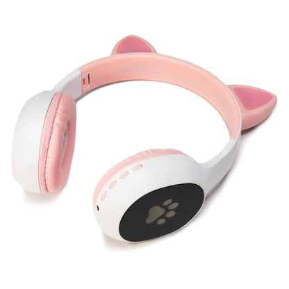 WK LIFE K8 Kids Headphones – Bluetooth 5.3, Cat Ear Design (Open-Box)