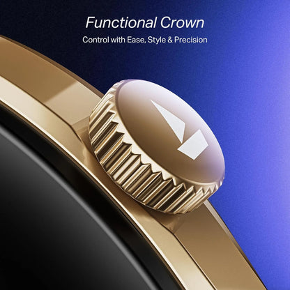 boAt Lunar Discovery Pro Smart Watch – 1.39" Round Display, Metal Build & SOS -Rose Gold (Open-Box)