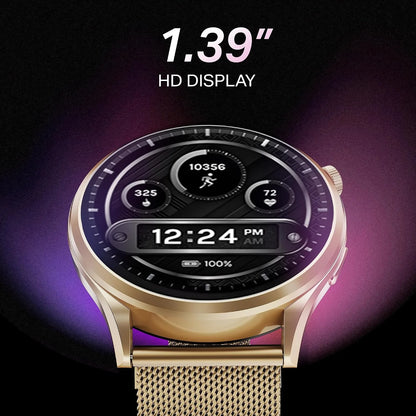 boAt Lunar Discovery Pro Smart Watch – 1.39" Round Display, Metal Build & SOS -Rose Gold (Open-Box)