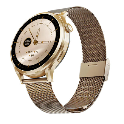boAt Lunar Discovery Pro Smart Watch – 1.39" Round Display, Metal Build & SOS -Rose Gold (Open-Box)