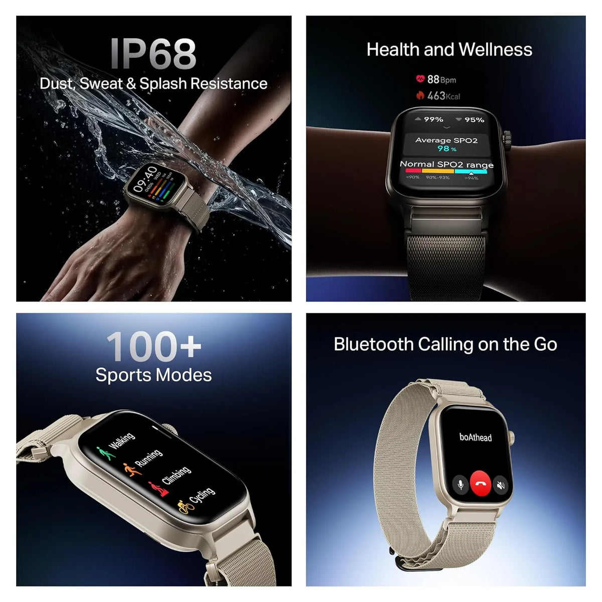 boAt Storm Infinity Plus Smartwatch with 680 mAh Battery, 1.96" HD Display, and Functional Crown - Sports White (Open-Box)