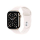 Apple Watch Series 11 GPS + Cellular 42mm Gold Titanium Case with Light Blush Sport Band