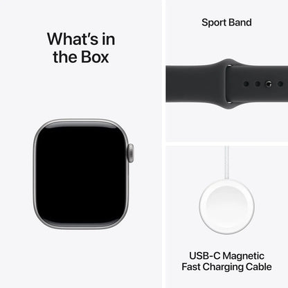 Apple Watch Series 11 GPS + Cellular 42mm Space Grey Aluminium Case with Black Sport Band