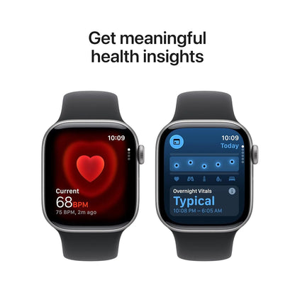 Apple Watch Series 11 GPS + Cellular 42mm Space Grey Aluminium Case with Black Sport Band