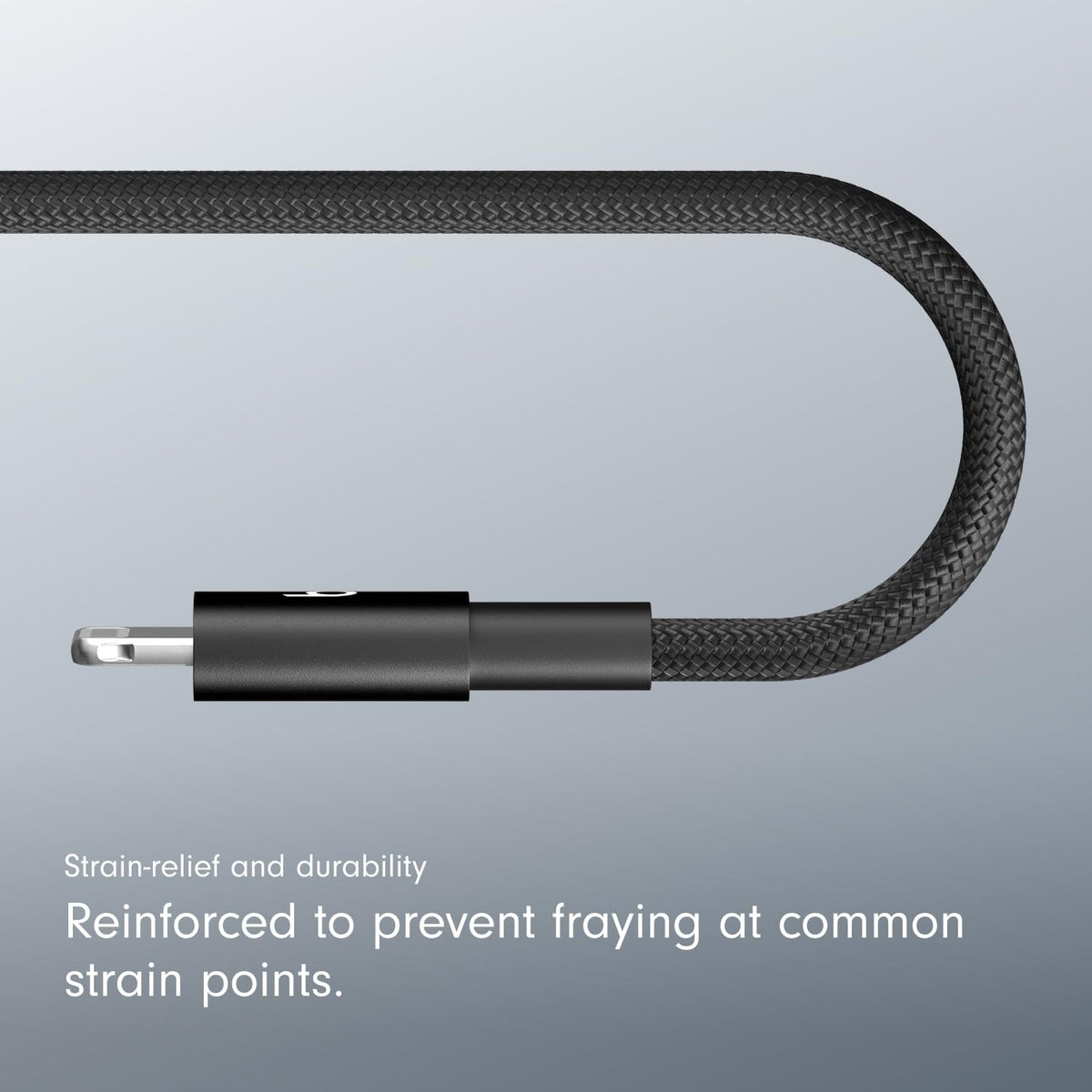 Beats USB-C to Lightning Woven Cable, Fast Charging, Durable/Tangle-Free, Compatible Charger for Apple Devices w Lightning Ports (1.5 m) - Black